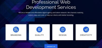 web development services - coding and website design on laptop