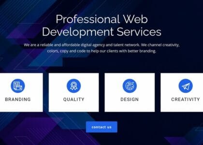 web development services - coding and website design on laptop